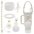 Madeliefje accessoireset voor Stanley met geweven riem en siliconen hoes - Witte Accessoires