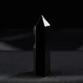Natural black obsidian crystal point hexagonal wand for energy healing and home decor - Obsidian / Length 4-5cm
