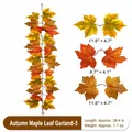 100 cm realistische herfst esdoornblad slinger voor oogstfeest huis decoratie - 1m gradiënt herfst stijl (Stijl 3) / 100cm