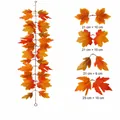 Herfst kunstmatige esdoornblad slinger stijl A met 100cm lengte voor oogst decoratie - 1m Warme Ahornslinger (Stijl A) / 100cm