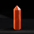 Natural red jasper crystal hexagonal wand pillar for home healing and meditation - Red Jasper / Length 4-5cm
