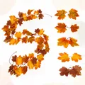 Kunstmatige herfst esdoornblad slinger 200cm voor oogstfeest en herfst huisdecoratie - 21-Kops Gradiënt Herfst Stijl (Stijl C) / 200cm