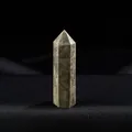 Natural polished pyrite crystal point hexagonal wand for home decor and crystal healing - Pyrite Crystal Wand / Length 4-5cm