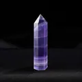 Natural purple fluorite hexagonal crystal point stone for home decor and meditation - Purple Fluorite / Length 4-5cm