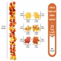 175cm kunstmatige herfst esdoornblad slinger wijnstok voor oogstfeest huisdecoratie - Oranje Rode Herfst Esdoornblad Slinger (25) / 175cm