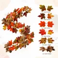 175 cm Kunstmatige Esdoornblad Slinger voor Herfst Oogst Decoratie - Kunstmatige Ahorn Stijl (C) / 175cm / Herfst Gradiënt