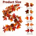 175cm kunstmatige esdoornblad slinger voor herfst- en Thanksgiving-huisdecoratie - Kunstmatige Ahorn Stijl (D) / 175cm / Herfst Gradiënt