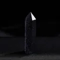 Blue goldstone hexagonal crystal point tower for home decoration and healing - Blue Sandstone / Length 4-5cm