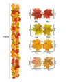 Kunstmatige esdoornblad slinger 175cm lengte voor herfst Thanksgiving muur decor - Kunstmatige Ahorn Stijl (222) / 175cm / Warme herfstkleuren