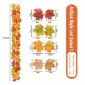 Kunstmatige esdoornblad slinger 175cm lengte voor herfst Thanksgiving muur decor - Kunstmatige Ahorn Stijl (222) / 175cm / Warme herfstkleuren