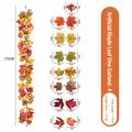 Kunstmatige esdoornblad slinger 175cm lang voor Thanksgiving oogstfeest decoratie - Herfst ahornbladeren met rode bessen stijl (4) / 175cm