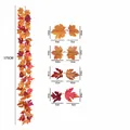 175 cm kunstmatige herfst esdoornblad slinger voor seizoensdecoratie - Herfst realistische ahornblad slinger (555) / 175cm