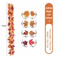 175 cm kunstmatige herfst esdoornblad slinger voor seizoensdecoratie - Herfst realistische ahornblad slinger (555) / 175cm