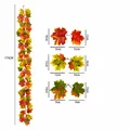 Kunstmatige esdoornblad slinger 175cm herfstdecoratie voor Thanksgiving oogst - Kleurrijke gradiënt slinger (333) / 175cm