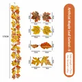 Levensechte kunstmatige esdoornblad slinger 175cm voor herfst Thanksgiving decoratie - Hoogwaardige dieporanje slinger (666) / 175cm