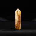 Polished tiger skin pattern smelted crystal hexagonal single point column ornament - Tiger Skin Smelted Crystal / Length 4-5cm