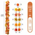 Kunstmatige herfst esdoornblad slinger met pompoenen voor Thanksgiving decor - Kunstmatige Ahornblad Slinger (03) / 175cm