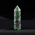 Natural ruby zoisite hexagonal crystal point for healing meditation and home decor - Ruby Zoisite / Length 4-5cm