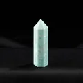 Natural amazonite crystal hexagonal point pillar for healing and decor - Amazonite / Length 4-5cm