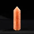 Natural orange sunstone crystal hexagonal pillar for healing and home decoration - Sunstone / Length 4-5cm