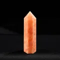 Natural orange sunstone crystal hexagonal pillar for healing and home decoration - Sunstone / Length 4-5cm