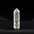 Polished natural Dalmatian Jasper hexagonal crystal point wand for healing and meditation - Dalmatian Jasper / Length 4-5cm