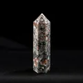 Natural Yooperlite flame stone crystal pillar hexagonal wand for healing and meditation - Flame Stone / Length 4-5cm