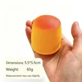 Hand-held caramel pudding shaped squeeze toy for stress relief and sensory fun play - Caramel Pudding (Brick Filled)