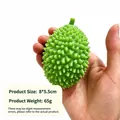 Green durian-shaped stress relief squishy toy for students, size 8x5.5cm, weight 65g - Block Durian (Light Green)