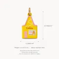 Colgante de casita de pastelería en acero inoxidable chapado en oro de 18K para joyería DIY - Casa Boutique (Estilo 12)