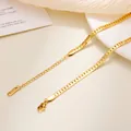 Eleganter 18 Karat vergoldeter Edelstahl Panzerketten-Armreif mit Verlängerung - Panzerketten-Stil / Gold