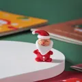 Handmade glass Santa Claus figurine Christmas ornament for holiday desktop decoration - Smiling Santa
