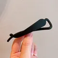 Fermaglio per capelli a banana nero opaco semplice per code di cavallo stile francese - Fermaglio a Torsione Francese (13) / Nero Opaco
