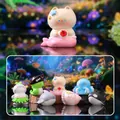 Set di 7 simpatiche statuine di gatti in resina a tema creature marine e oceano - Set Scatola Completa / A181 Creatura dell'Oceano Meow Scatola 6