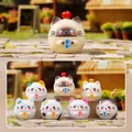 Assortimento di statuine di gatti in resina dalla collezione scatola a sorpresa - Piccolo Bruciatore di Incenso (M472) / Uno a Caso