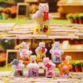Serie de cajas ciegas Cat Diary: 6 figuras regulares y 1 secreta de resina para mesa - Adivinación de la Pata de Gato (M457) / Juego de 6