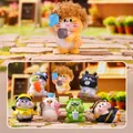 Collezione di 7 statuette di gatto in resina creative con vari abiti carini - Potere Meow Sbloccato (M458) / Set da 6