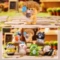 Collection of 7 creative resin cat blind box figurines with various cute outfits - Meow Power Unlocked (M458) / Set of 6