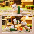 Collezione di sette adorabili figurine di sushi gatto in resina in una strada in miniatura - Stile Casa della Cucina Stella del Gatto (M461) / 1 pezzo casuale