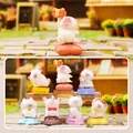 Set completo di 7 simpatiche statuette di gatti in resina con 1 stile nascosto - Stile Momento Cuore Caldo Gattino (-155) / 1 pezzo casuale