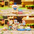 Set di scatole a sorpresa con statuette di gatti, miniature creative in resina per scrivania. - Serie Meow Meow Vita Lenta / Stile Casuale