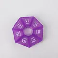 Organisateur de pilules portable hebdomadaire 7 jours avec compartiments en violet - Version Espagnole / Violet