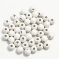 White acrylic soccer textured loose beads for DIY handmade jewelry 1.1cm diameter - Golf Ball (100 Pieces)