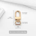 Premium light gold swivel lobster clasp for bag strap replacement and repair hardware - Large Buckle / 1 Piece (1.2CM) / Gold