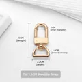Polished light gold swivel snap hook clasp for handbag strap repair and hardware replacement - Large Buckle / 1 Piece (1.5CM) / Gold