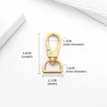 Gold metal lobster clasp hardware for bags, 4.8cm length, durable replacement hook. - Hook Clasp / 1 Piece (1.5CM) / Gold