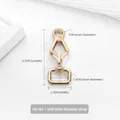 Premium gold-toned replacement swivel clasp hook hardware for luxury bag strap repairs - Figure-8 Buckle / 1 Piece (1.5CM) / Gold