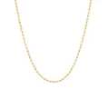 Elegant gold-plated titanium steel lip chain necklace for women fashion jewelry accessory - Long Bead Chain / 1 Piece/Pack (40+5cm) / Gold