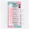 Professional manual cake airbrush kit for baking with 4 spray tubes in pink finish - Pink