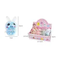 Blue bunny squishy stress toy with foam beads and product dimensions, 10x7cm - Foam Flash Bunny (Color Boxed)
